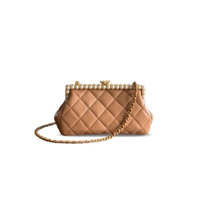 CHANEL 26C LAMBSKIN PEARLS CLUTCH AS5912 (20.5*10*7.5cm)